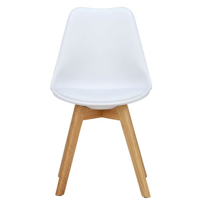 Italian Modern Nordic Dining Chair 4.3KG Low Back Plastic Molded Side