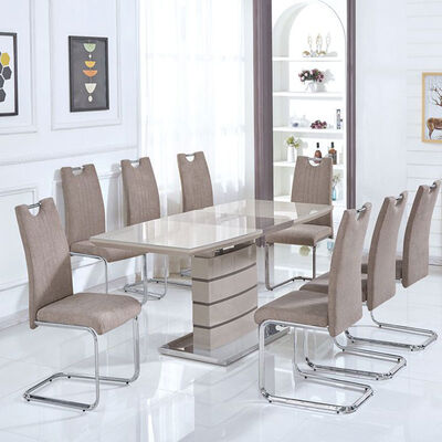 MDF Extendable Dining Table Set 6 / 8 Seat For Modern Apartment