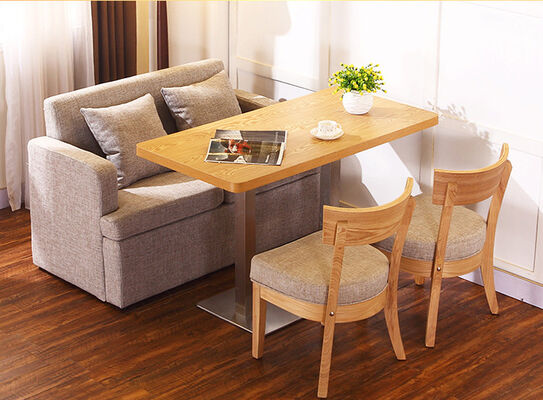 29.5" Solid Wood Dining Table And 6 Chairs Sofa Coffee Shop