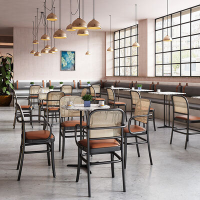 Cafe Style Dessert Shop Restaurant Dining Table And Chairs 100CM 110CM 120CM