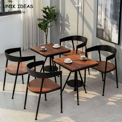 Pub Restaurant Rustic Cafe Table And Chairs 4 Piece Bistro Set Wooden Round