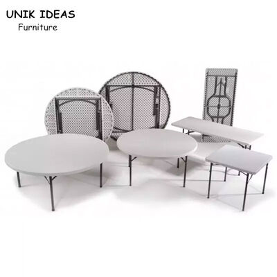 Καλή τιμή HDPE 5ft πλαστικός πτυσσόμενος φορητός διασκέψεων στρογγυλής τραπέζης για το υπαίθριο γεγονός κόμματος σε απευθείας σύνδεση