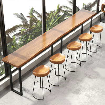 Καλή τιμή Bar Furniture Customization Height High Stools Wooden Industrial Metal Bar Table and Chairs σε απευθείας σύνδεση