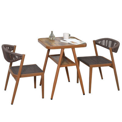 Καλή τιμή Μέσα και εξωτερικά έπιπλα Αποθήκευση Χώρο εξοικονόμηση Ρατάνης Τραπέζι κήπου και καρέκλες σε απευθείας σύνδεση