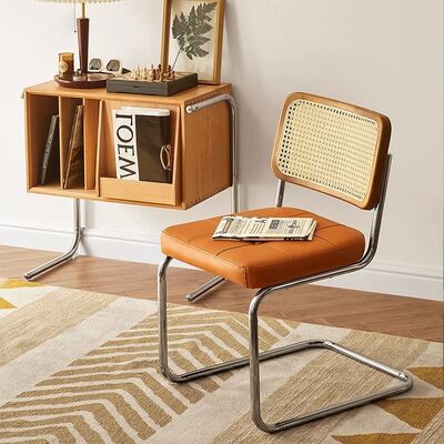 Καλή τιμή Απλή άνετη στερεόξυλη καρέκλα τραπεζαρίας σπιτιού από ανοξείδωτο χάλυβα Καφετέριος καρέκλα αναψυχής σε απευθείας σύνδεση