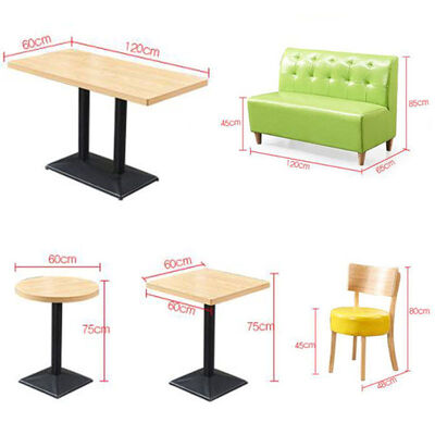Καλή τιμή Popular Design Milk Tea Shop Booth Sofa Seating Customized Dining Table and Chairs for Restaurant Commercial Furniture for Cafe σε απευθείας σύνδεση