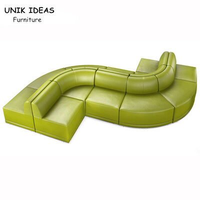 Καλή τιμή 4 γκρίζος σε σχήμα υ καναπέδων σαλονιών λεσχών Seater   Γκρίζο του S τόξων εστιατόριο ύφους μορφής εκλεκτής ποιότητας σε απευθείας σύνδεση