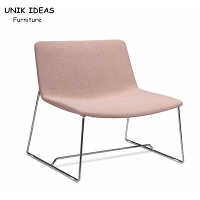 Καλή τιμή Σύγχρονος άνετος ενιαίος καναπές Seater χωρίς άχειρας ρόδινο ξενοδοχείο έμφασης όπλων σε απευθείας σύνδεση