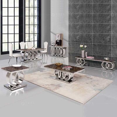 Καλή τιμή Σύγχρονο τραπεζάκι σαλονιού 20mm ανοξείδωτου καθιστικών μαρμάρινος να δειπνήσει πίνακας σε απευθείας σύνδεση